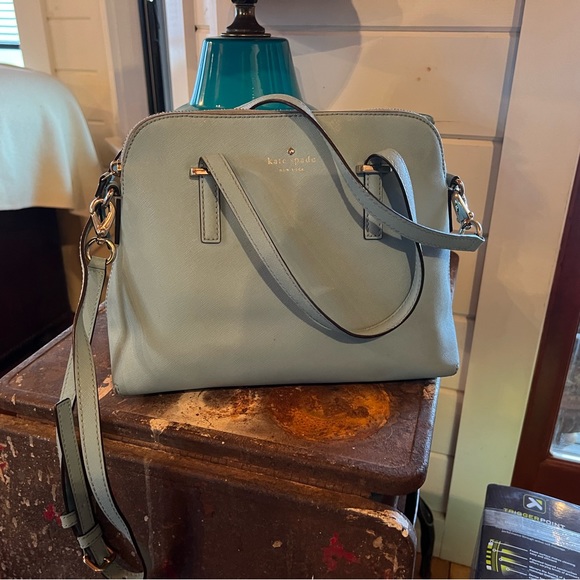 kate spade Handbags - Kate Spade blue Schuyler dome handbag pre-owned